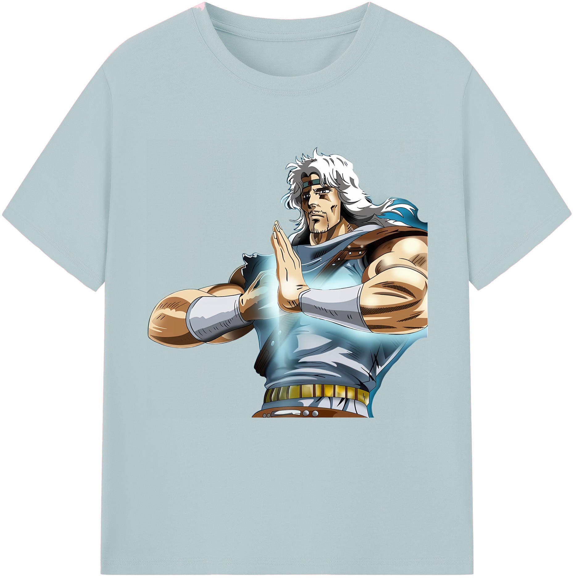 （画像用） 北斗の拳 Fist of the North Star 綿100％半袖Tシャツ（フロントプリント）